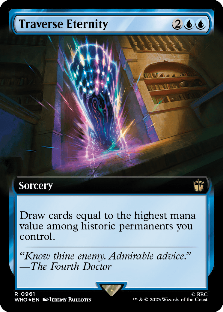 MTG Doctor Who 0961 Traverse Eternity (Extended Art Surge Foil)