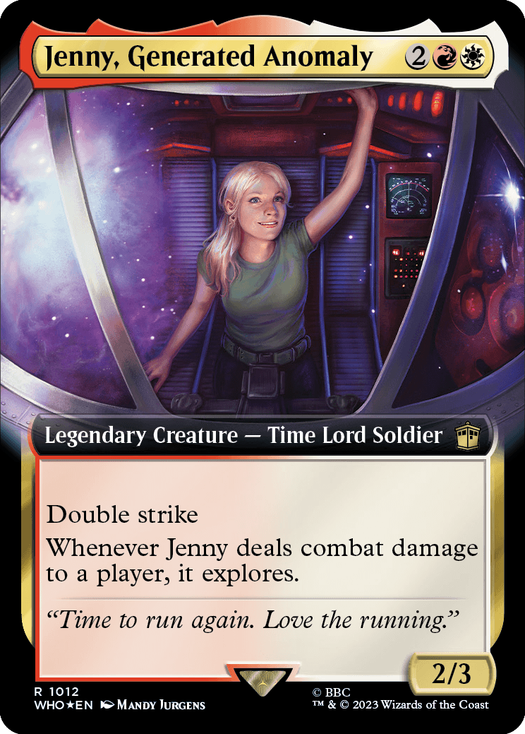MTG Doctor Who 1012 Jenny, Generated Anomaly (Extended Art Surge Foil)