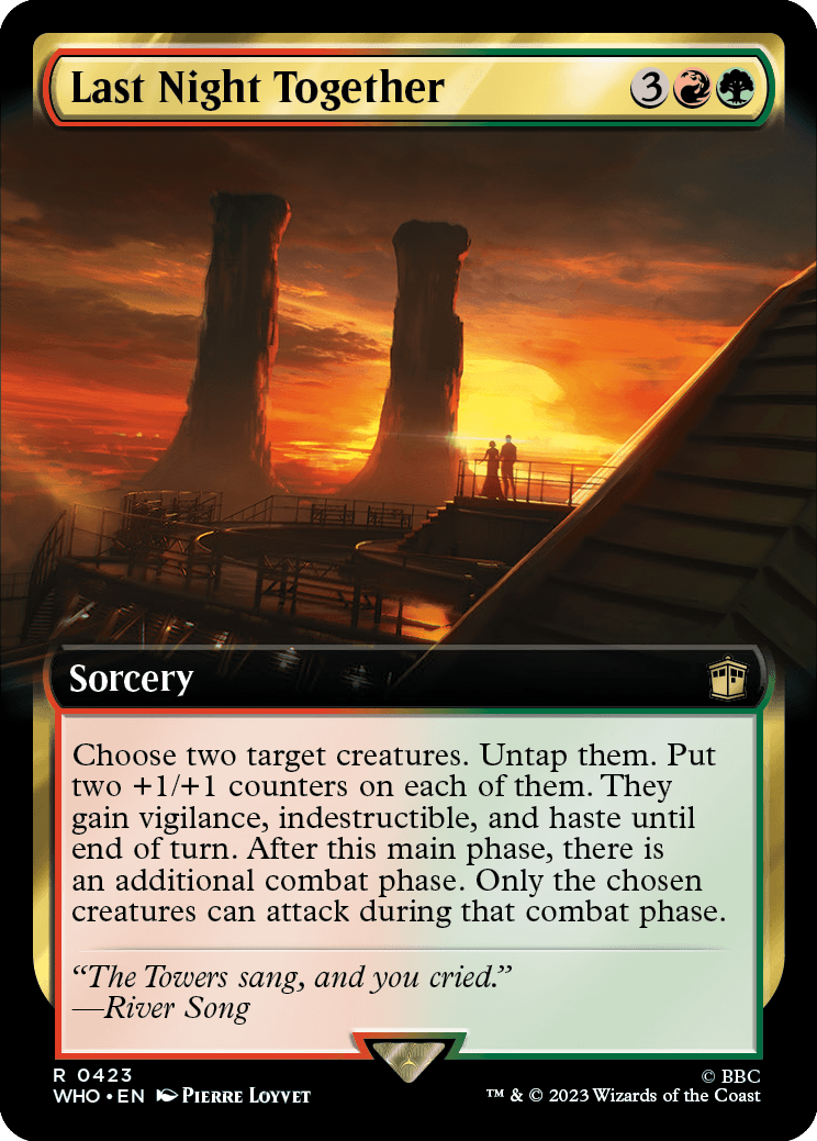 MTG Doctor Who 0423 Last Night Together (Extended Art Foil)