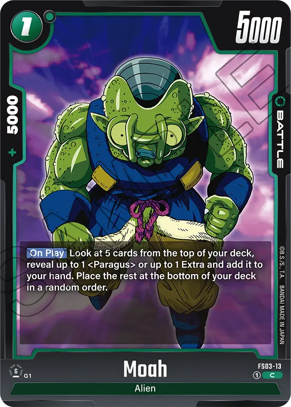 Dragon Ball Super Card Game Fusion World FS03-13 Moah
