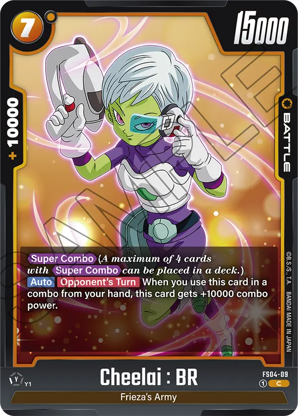 Dragon Ball Super Card Game Fusion World FS04-09 Cheelai : BR