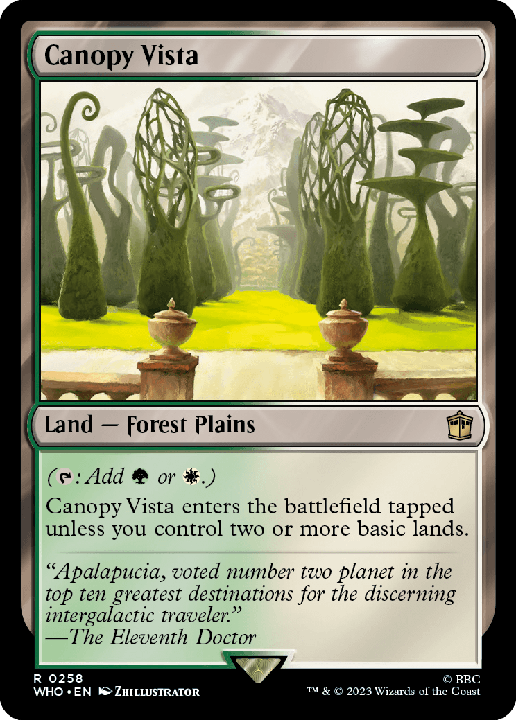 MTG Doctor Who 0258 Canopy Vista (Foil)