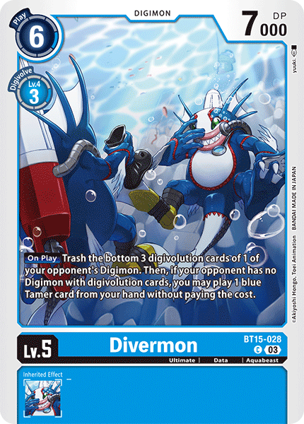 Exceed Apocalypse BT15-028 Divermon