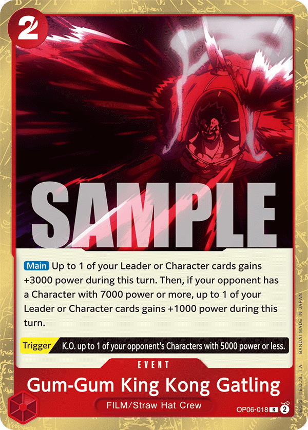 OP06-018 | R | EVENT Gum-Gum King Kong Gatling