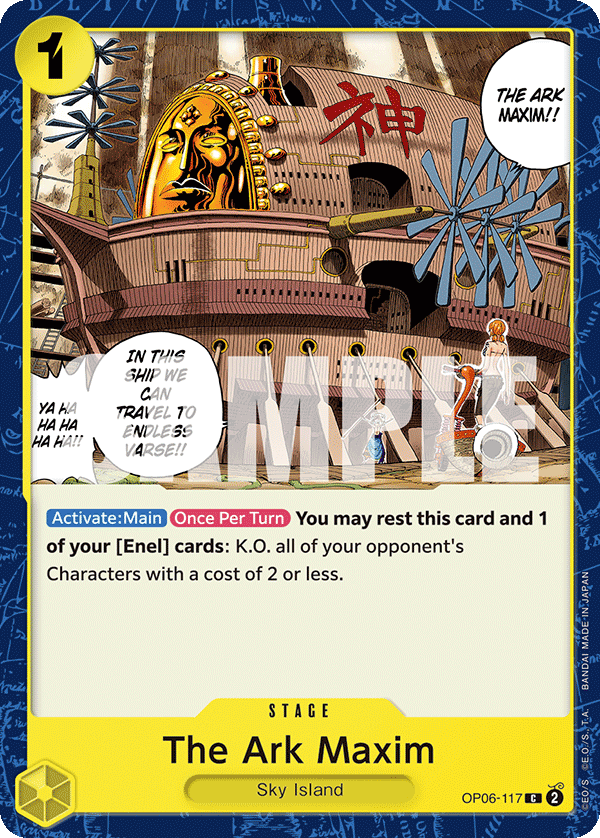 OP06-117 | C | STAGE The Ark Maxim