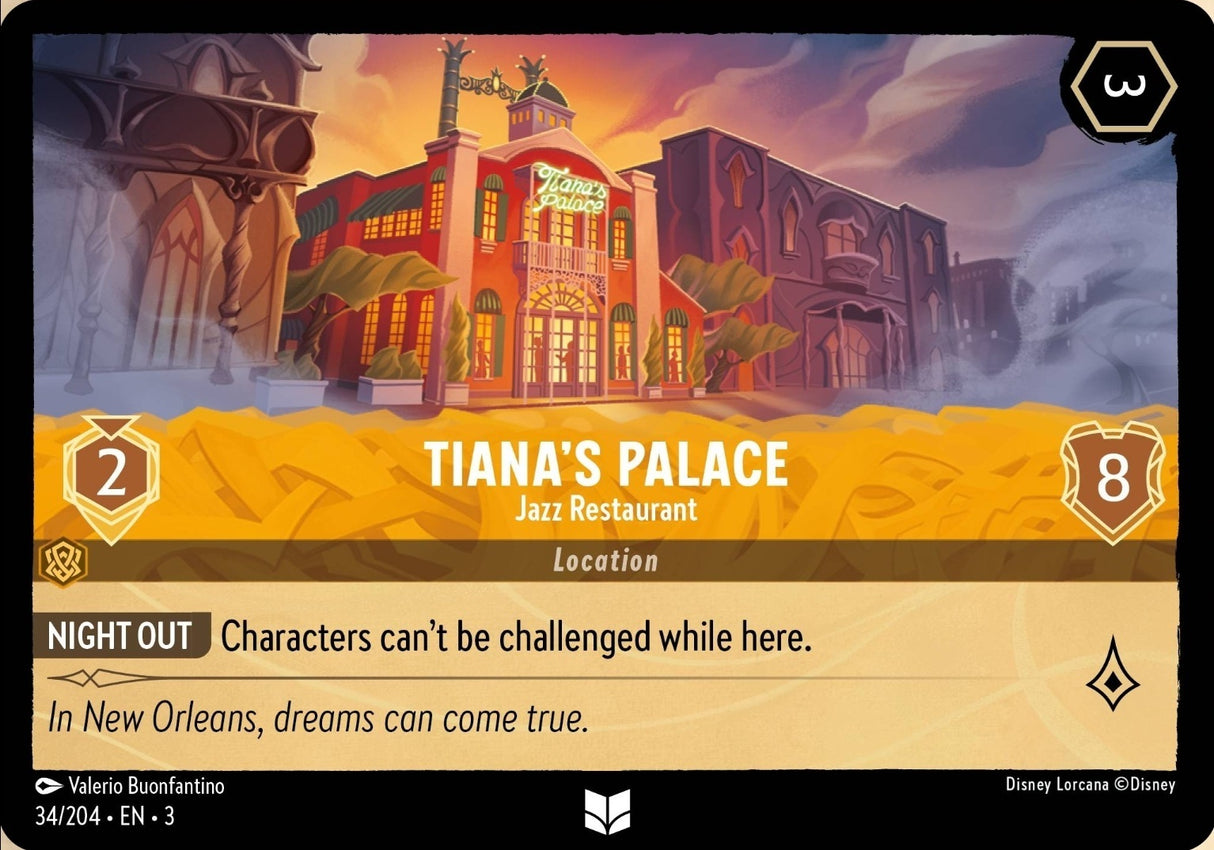 Disney Lorcana Into The Inklands 034/204 TIANA'S PALACE Jazz Restaurant