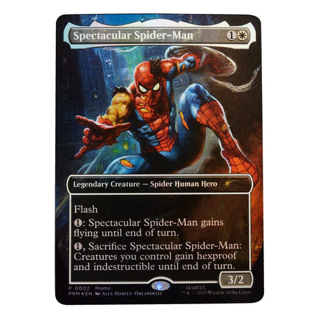 Marvel Legends Magic: The Gathering Action Figure Battle-Damaged Spider-Man (plus Exclusive Foil Card) 15 cm