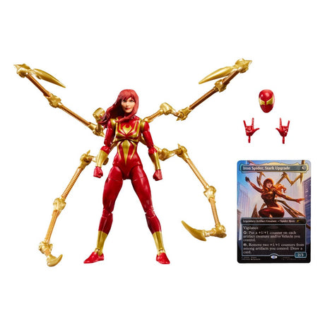 Marvel Legends Magic: The Gathering Action Figure Battle-Damaged Spider-Man (plus Exclusive Foil Card) 15 cm