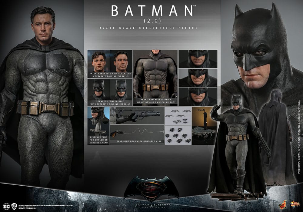 Batman v Superman: Dawn of Justice Movie Masterpiece Action Figure 1/6 Batman 2.0 32 cm