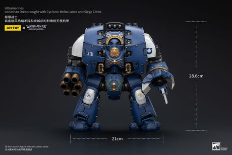 Warhammer The Horus Heresy Action Figure 1/18 Ultramarines Leviathan Dreadnought with Cyclonic Melta Lance And Siege Claws 29 cm