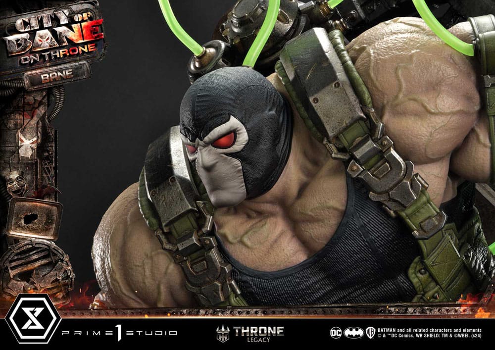 DC Comics Throne Legacy Collection Statue Statue 1/4 Batman Bane on Throne Deluxe Version 61 cm